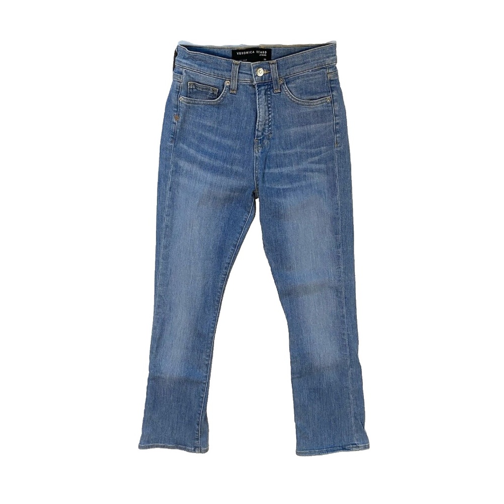 Veronica Beard Women Jeans Size 25 Carly Kick Flare High Rise Blue Jeans